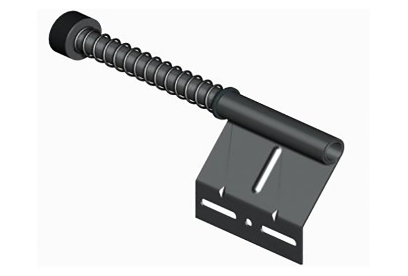 Yaylı tampon kısa paslanmaz çelik, sol